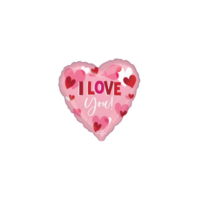Amscan - Ballon Foil Coeur  i love you géant 71cm