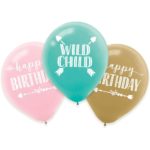 Amscan - Ballon Boho Birthday Girl 6 pcs 28cm