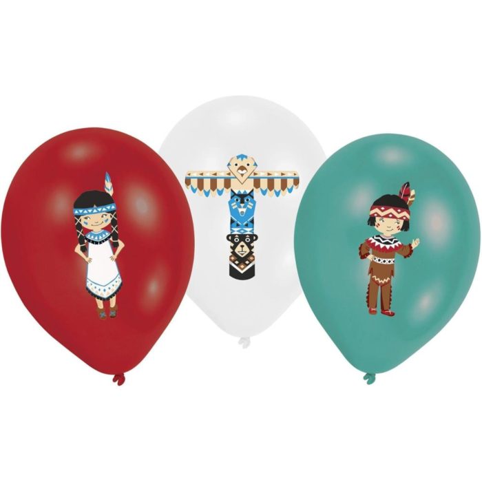 Amscan - Ballon Tomahawk 6 pcs 28cm