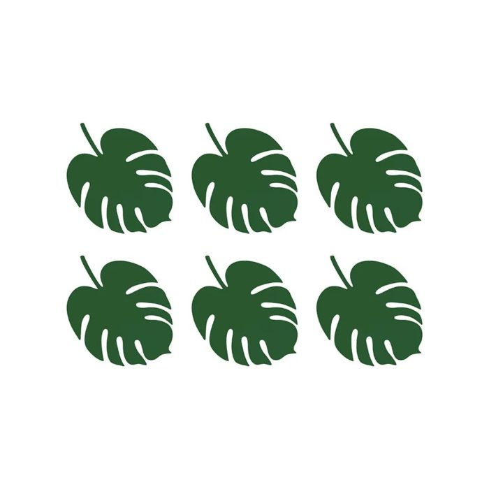 PartyDeco -  Monstera leaves  place cards 6pcs