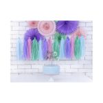 PartyDeco -  Guirlande de pompons , couleurs pastel 2m