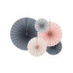PartyDeco -  Rosettes 5 pcs , Elégant Bliss