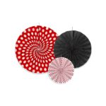 PartyDeco -  Rosettes 3pcs. Mélange Couleurs