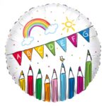 Amscan - Ballon école abc 43cm