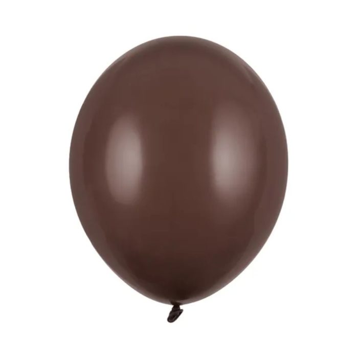 PartyDeco - Ballons 30 cm, Pastel brun cacao