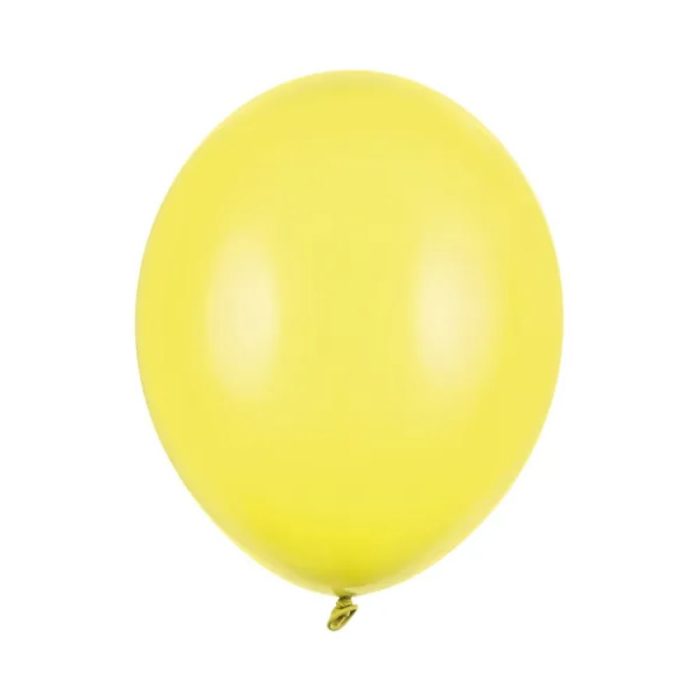 PartyDeco - Ballons 30 cm, Zeste de citron pastel