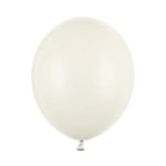 PartyDeco - Ballons 30 cm, Crème pâle pastel