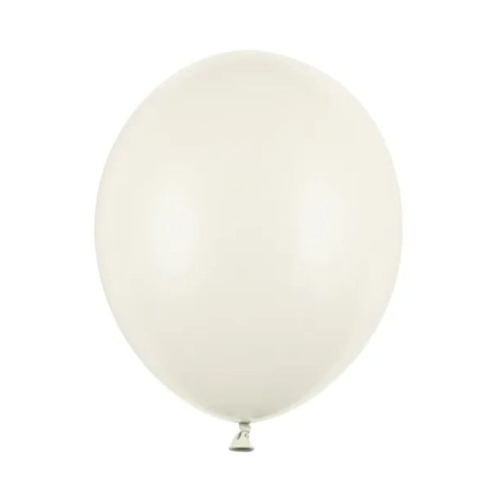 PartyDeco - Ballons 30 cm, Crème pâle pastel