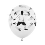 PartyDeco -Ballons 30 cm, Footballeur et ballons