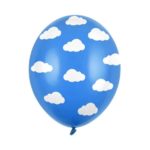 PartyDeco -Ballons 30 cm, mix Nuages Bleu