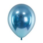 PartyDeco -Ballons Glossy 30 cm, bleu 10pcs