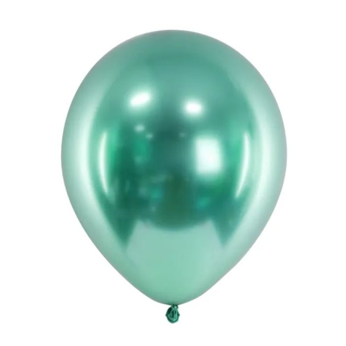 PartyDeco -Ballons Glossy 30 cm, Vert 10pcs