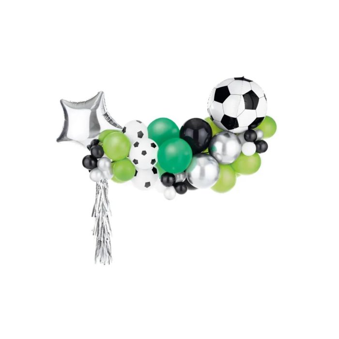 PartyDeco -Guirlande de ballons - football mix environs 2m