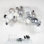 Amscan -Guirlande de ballons - 4m 66 ballons silver mix