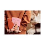 PartyDeco - Carte '' Je t'aime maman '' avec porte-clés, 12x16cm