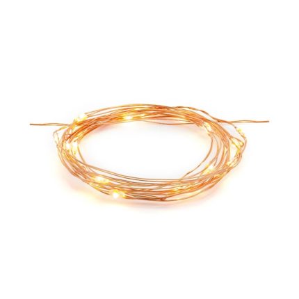 PartyDeco - Lampes décoratives LED, cuivre, 1.90m