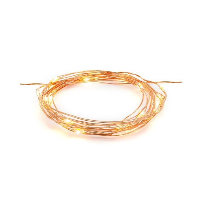 PartyDeco - Lampes décoratives LED, cuivre, 1.90m