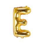 PartyDeco - Ballon Mylar Lettre E  , 35cm , or