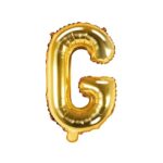 PartyDeco - Ballon Mylar Lettre G  , 35cm , or