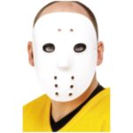 Amscan - Masque de hockey blanc plastique adulte