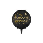 PartyDeco - Ballon en aluminium  Hocus Pocus, 45 cm, noir