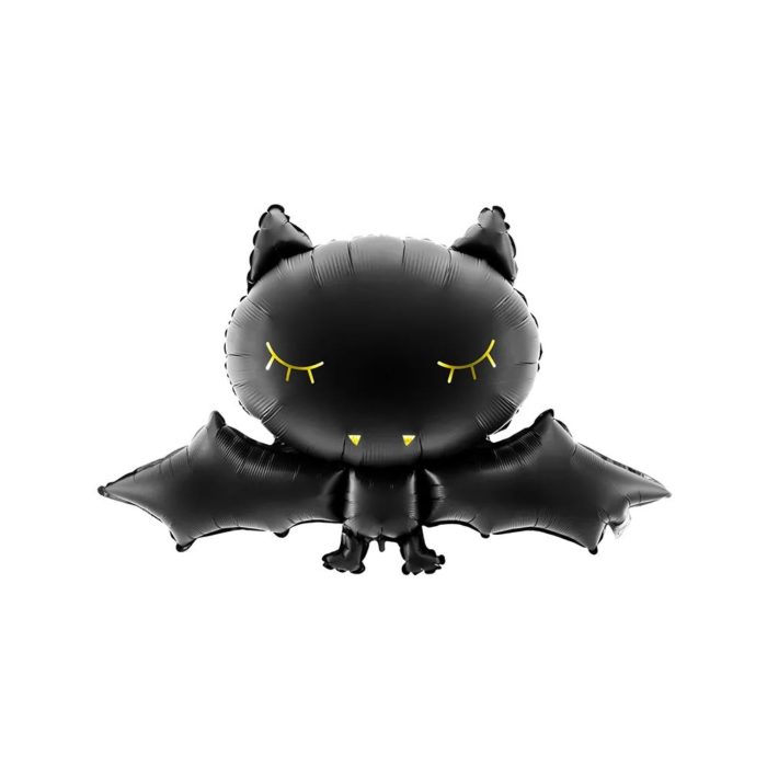 PartyDeco - Ballon en Mylar Chauve souris noir, 75x50cm