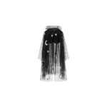 PartyDeco - Déguisement - Cape, noir one size