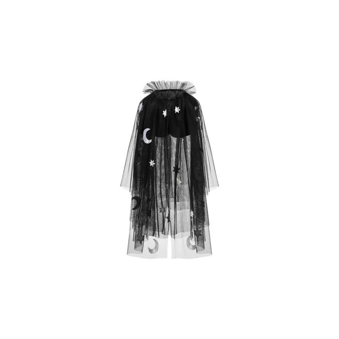 PartyDeco - Déguisement - Cape, noir one size