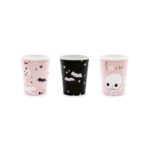 PartyDeco - Gobelets Boo,  mélange, 220ml 6pcs