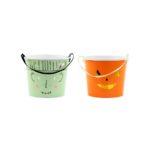 PartyDeco - Seaux a bonbons d'Halloween, 13.5 cm  / 2 seaux