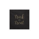 PartyDeco - Serviettes Trick or Treat or / noir  20pcs