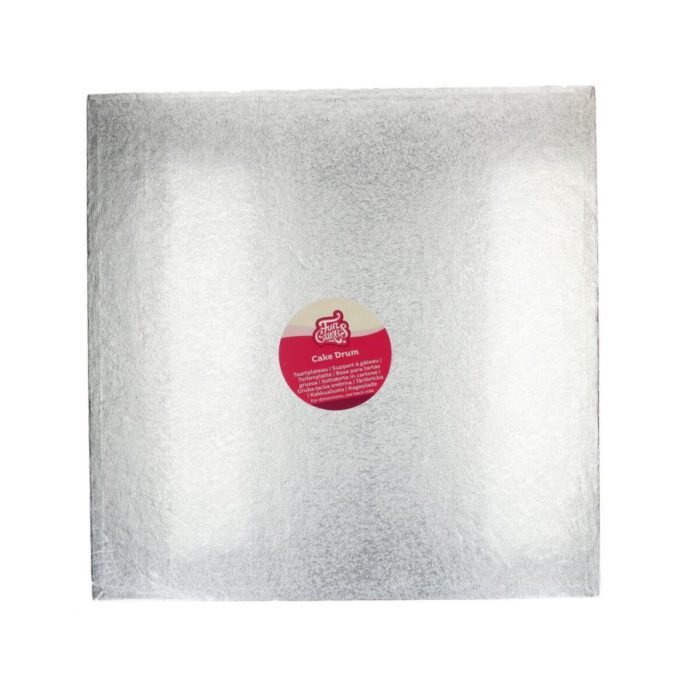 FunCakes - Cake Drum Carré Silver - 45,5cm