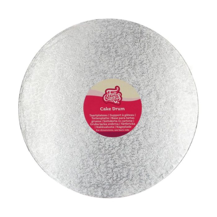 FunCakes - Cake Drum Rond Silver - Ø30,5cm