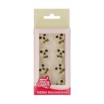 FunCakes  - Décors en Pâte à Sucre Têtes de mort -  Set/8