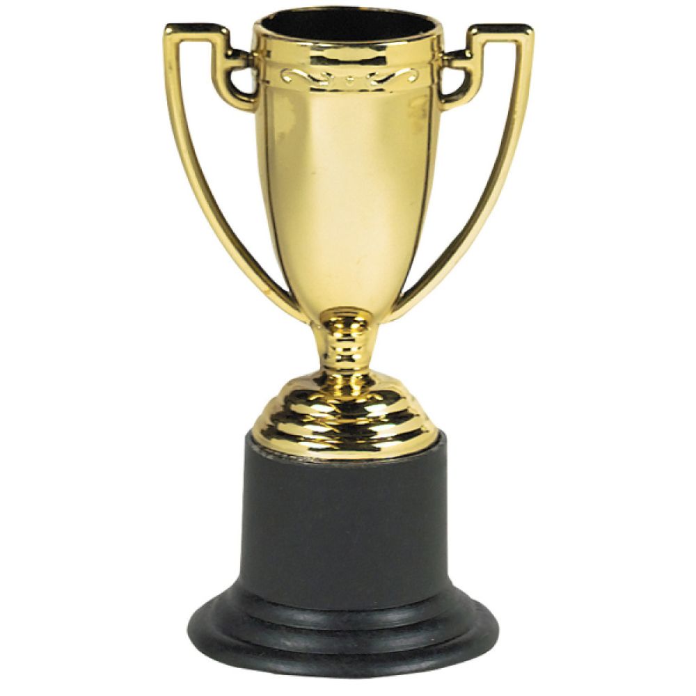 big_2798-1.jpg 6 Trophées en plastique doré - Sèche-pleurs 10 cm – Image 1