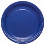 8 Assiette Myrtille ronde papier 23cm