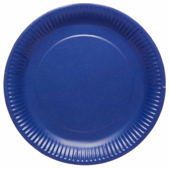 8 Assiette Myrtille ronde papier 23cm