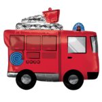 Ballon aluminium SuperShape Fire Engine  66cm x 55cm