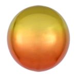 Ballon Foil Orb Ombré Jaune & Orange