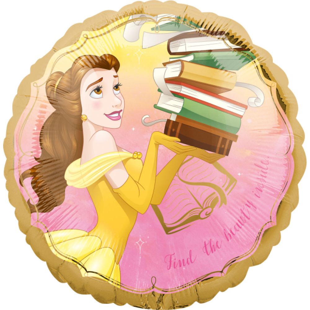 big_2835-1.jpg Ballon Foil Standard Rond Belle Once Upon A Time – Image 1