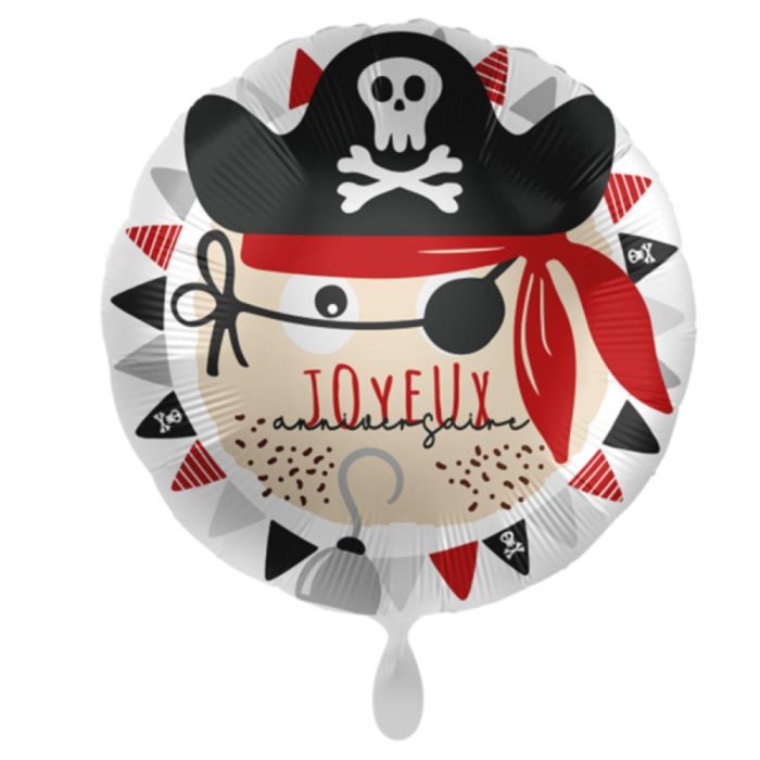 big_2837-1.jpg Standard Joyeux Anniversaire Pirates Foil Balloon round 43cm