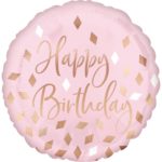 Ballon Foil standard Blush Birthday 43cm