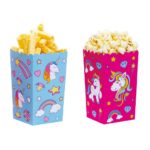 Decora - Boite à Friandises - pop corn - cadeaux / licorne  -unicorn- 6pcs party box