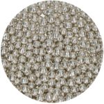 FunCakes Perles de Chocolat Croquant - Metallic Silver 60g