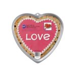 Wilton - Moule Aluminium coeur - cookie géant - pizza 30cm