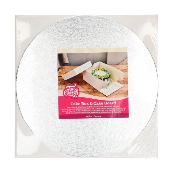 Funcakes - Boîte à Gâteau & Cake Board Rond (3mm) 30x30x15 cm