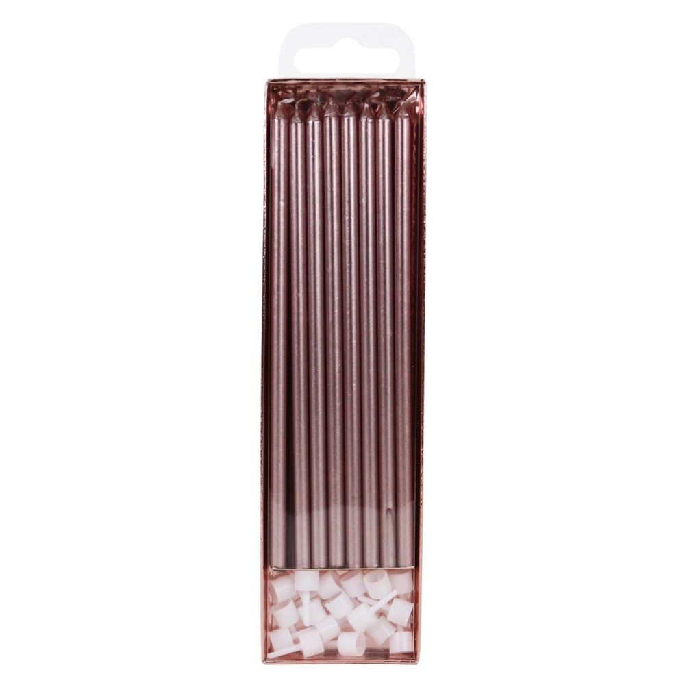 big_2975-1.jpg Pme - Bougies Roses Dorées Extra Grandes 16,5 cm pcs/16 – Image 1