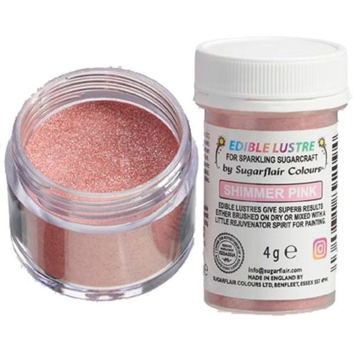 Sugarflair - Edible lustre shimmer pink,4g