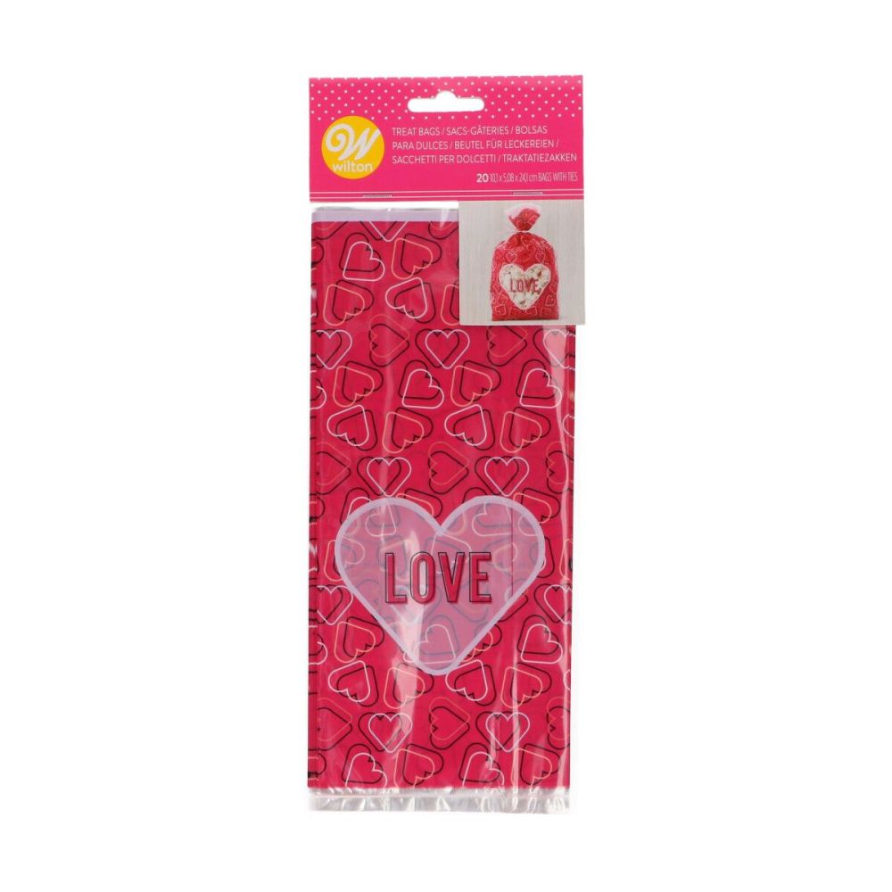 big_3016-1.jpg Wilton - Sachets Friandises - Amour/ Love - 20pcs – Image 1