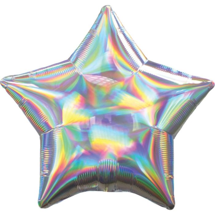 Anagram - Ballon en aluminium irisé 48cm
